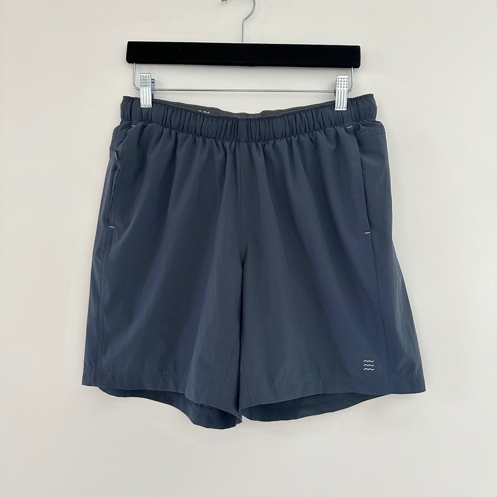 Free Fly Mens Breeze Shorts Medium Bamboo Lined Pull On 7" Inseam Athletic